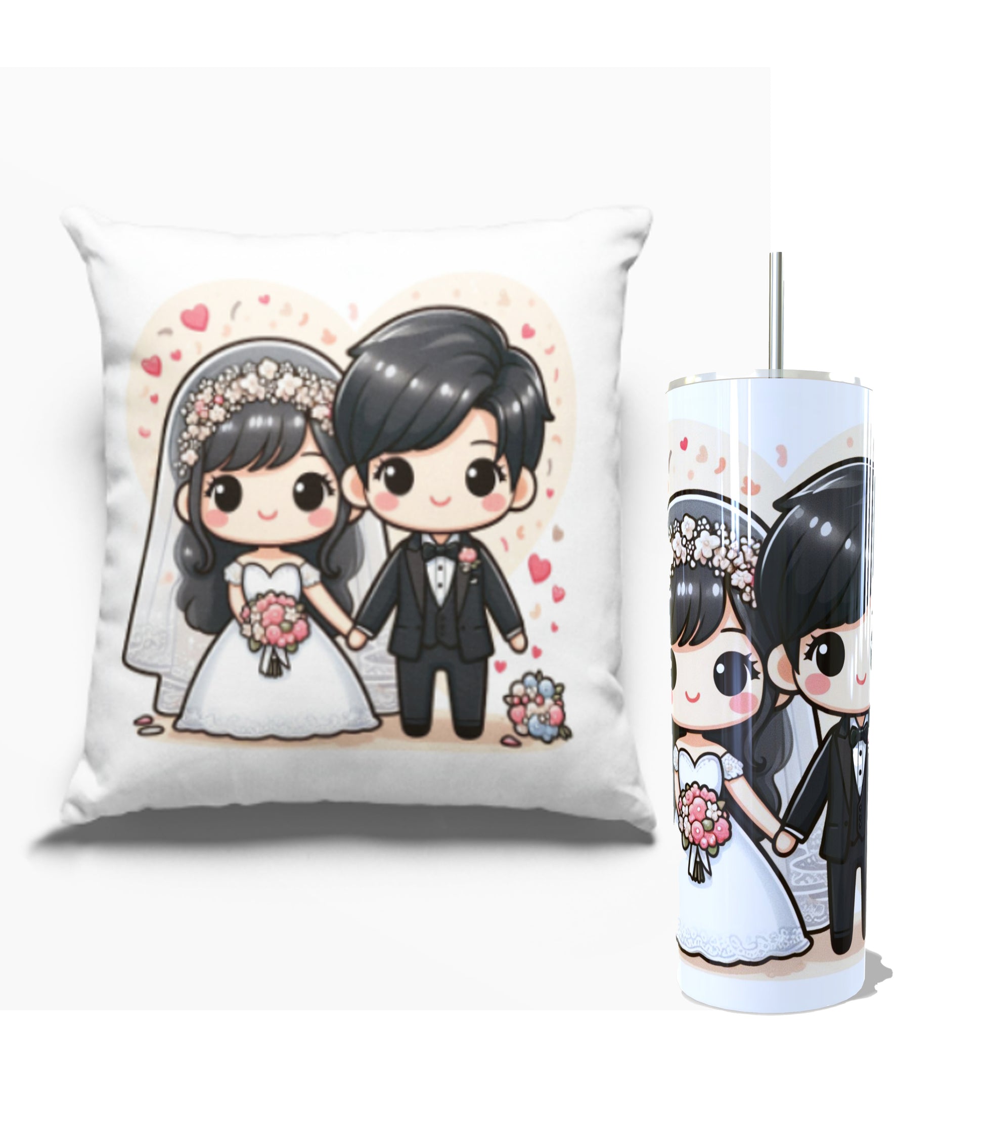 cojin y termo para boda