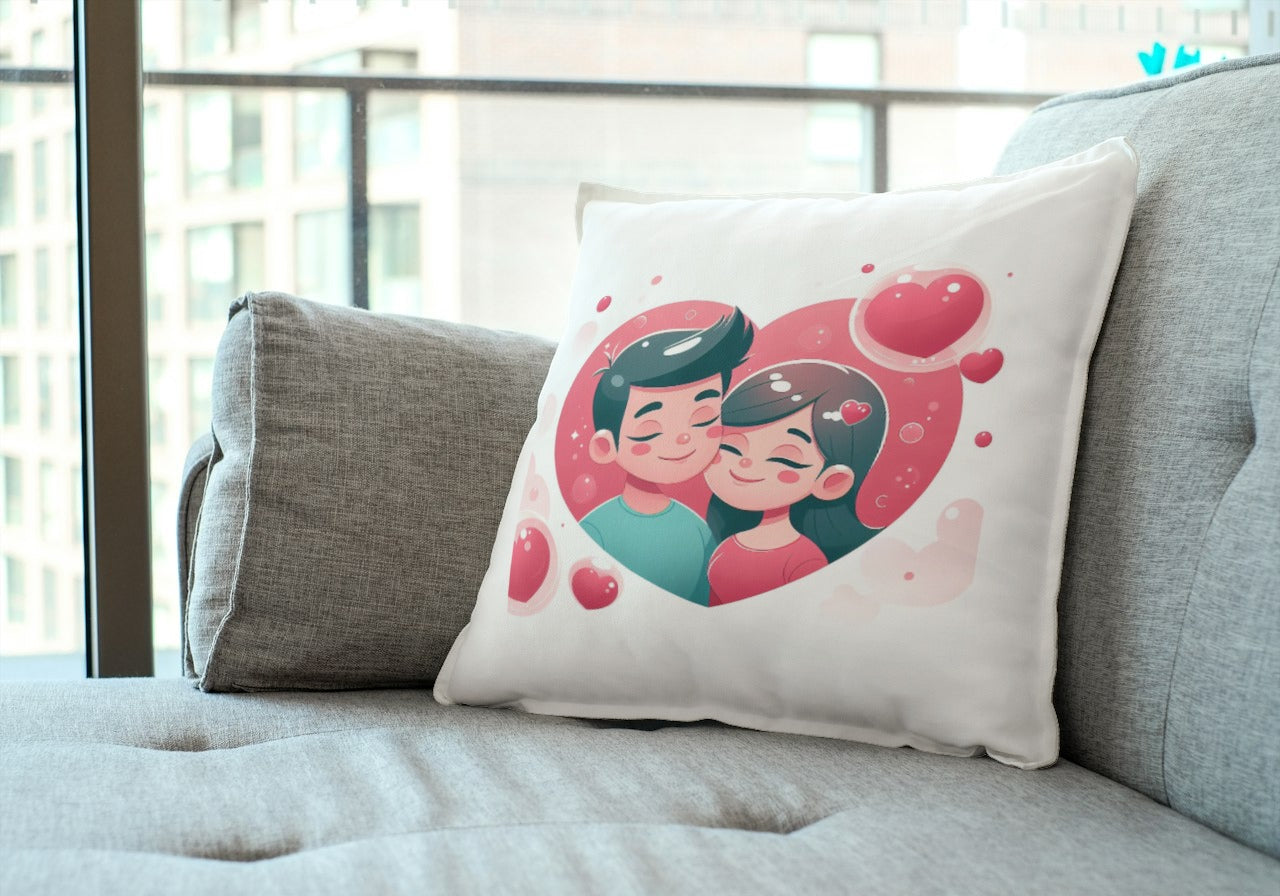 cojin corazon pareja