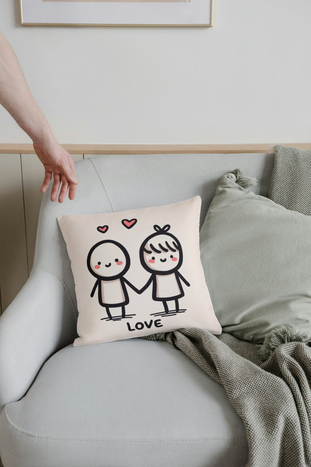 cojin novios monitos